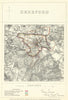 Hereford, Herefordshire. JAMES. Parliamentary Boundary Commission 1868 old map