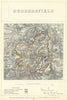 Huddersfield, Yorkshire. JAMES. Parliamentary Boundary Commission 1868 old map