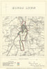 King's Lynn, Norfolk. JAMES. Parliamentary Boundary Commission 1868 old map