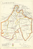 Lambeth, London. JAMES. Parliamentary Boundary Commission 1868 old antique map