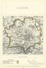 Leeds, Yorkshire. JAMES. Parliamentary Boundary Commission 1868 old map