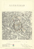 Lichfield, Staffordshire. JAMES. Parliamentary Boundary Commission 1868 map
