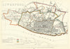Liverpool, Lancashire. JAMES. Parliamentary Boundary Commission 1868 old map