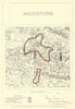 Maidstone, Kent. JAMES. Parliamentary Boundary Commission 1868 old antique map