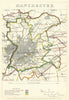 Manchester, Lancashire. JAMES. Parliamentary Boundary Commission 1868 old map