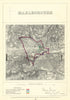 Marlborough, Wiltshire. JAMES. Parliamentary Boundary Commission 1868 old map