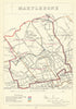 Marylebone, London. JAMES. Parliamentary Boundary Commission 1868 old map