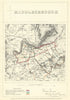 Middlesbrough, Yorkshire. JAMES. Parliamentary Boundary Commission 1868 map