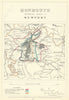 Monmouth Contributory Borough of Newport. JAMES. Boundary Commission 1868 map