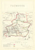 Plymouth, Devon. JAMES. Parliamentary Boundary Commission 1868 old antique map