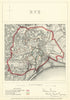Rye, Sussex. JAMES. Parliamentary Boundary Commission 1868 old antique map