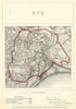 Rye, Sussex. JAMES. Parliamentary Boundary Commission 1868 old antique map