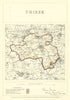 Thirsk, Yorkshire. JAMES. Parliamentary Boundary Commission 1868 old map