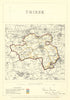 Thirsk, Yorkshire. JAMES. Parliamentary Boundary Commission 1868 old map