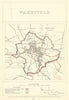 Wakefield, Yorkshire. JAMES. Parliamentary Boundary Commission 1868 old map