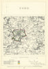 York, Yorkshire. JAMES. Parliamentary Boundary Commission 1868 old antique map