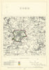 York, Yorkshire. JAMES. Parliamentary Boundary Commission 1868 old antique map