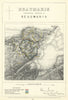 Beaumaris Contributory Borough of Beaumaris. JAMES. Boundary Commission 1868 map