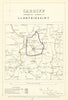 Cardiff Contrib'y Borough of Llantrisant. JAMES. Boundary Commission 1868 map