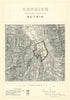 Denbigh Contributory Borough of Ruthin. JAMES. Boundary Commission 1868 map