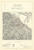 Flint Contributory Borough of Holywell. JAMES. Boundary Commission 1868 map