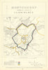 Montgomery Contrib'y Borough of Llanidloes. JAMES. Boundary Commission 1868 map