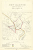 New Radnor Contributory Borough of Rhayader. JAMES. Boundary Commission 1868 map