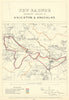 New Radnor Boroughs of Knighton & Knucklas. JAMES. Boundary Commission 1868 map