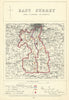 East Surrey (New divisions of County). JAMES. Boundary Commission 1868 old map