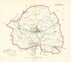 TAMWORTH borough/town plan. REFORM ACT. Fazeley Dosthill. DAWSON 1832 old map