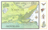 A Map of Narnia and adjoining lands by Pauline Baynes 1998 old vintage