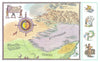 A Map of the Wild Lands of the North by Pauline Baynes. Narnia 1998 old