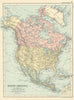 NORTH AMERICA. Political. States. Atahbasca Keewatin Assiniboia. BACON 1894 map