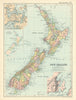 NEW ZEALAND. counties. Wellington Auckland; NZ Provinces. BACON 1894 old map