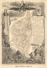 Département de la CORSE. Corsica. Decorative antique map/carte. LEVASSEUR 1852