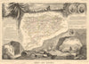 Département du DOUBS. Decorative antique map/carte by Victor LEVASSEUR 1852