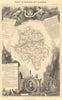 Département d'INDRE-ET-LOIRE. Decorative antique map/carte. LEVASSEUR 1852