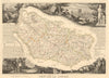 Département de la SOMME. Decorative antique map/carte by Victor LEVASSEUR 1852