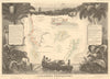 COLONIES FRANÇAISES AFRIQUE. Africa Sénégambie Madagascar. LEVASSEUR 1852 map