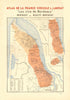 BORDEAUX WINE MAP. Les Vins de Bordeaux - Médoc - Haut-Médoc. LARMAT 1944
