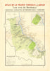 BORDEAUX VINS WINE MAP. Graves - Graves Supérieures - Cérons. LARMAT 1944