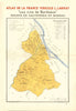 BORDEAUX VINS WINE MAP. Région de Sauternes et Barsac. LARMAT 1944 old