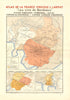 BORDEAUX VINS WINE MAP. St Emilion Pomerol Néac Côtes Canon-Fronsac.LARMAT 1944