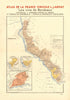 BORDEAUX VINS WINE MAP Loupiac Ste-Croix-Mont 1ères Côtes St Macaire LARMAT 1944