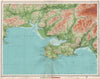 SOUTH WALES. Swansea Carmarthen Gower Llanelly Neath Tenby. LARGE 1939 old map