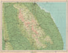 LINCOLNSHIRE WOLDS. Lincoln Grimsby Louth Skegness Horncastle. LARGE 1939 map