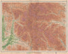 YORKSHIRE DALES. Whernside Penyghent Richmond Settle Sedbergh. LARGE 1939 map