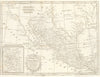 MEXICO/NEW SPAIN. 'Tecas' tribe & de la Salle's French colony in Texas 1795 map