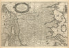 DUCATUS SLESWICI PARS BOREALIS. Duchy of Schleswig N. Denmark. BLAEU c1667 map