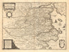 PARS ORIENTALIS PRAEFECTURAE HADERSLEBEN. Haderslev Kolding. BLAEU c1667 map